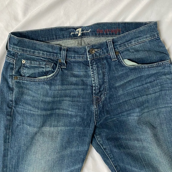 7 For All Mankind Straight leg Jeans size 33 - Picture 2 of 3